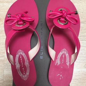 ELIE TAHARI JORDAN Pink Thongs Flops US 8 EU 381/2